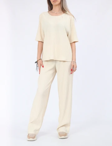Bluza Pieces, crem