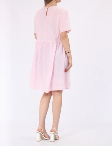 Rochie scurta Pieces, roz