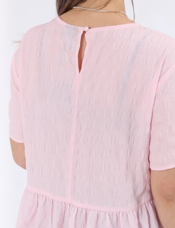 Rochie scurta Pieces, roz