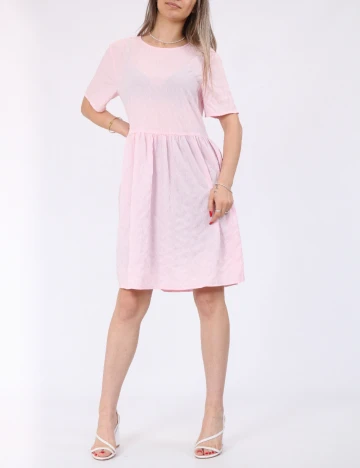 Rochie scurta Pieces, roz