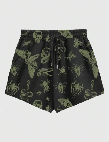 Pantaloni scurti Romwe, negru