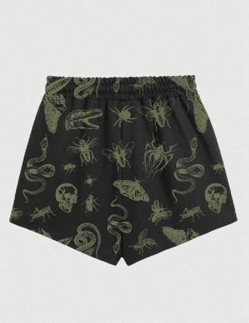 Pantaloni scurti Romwe, negru