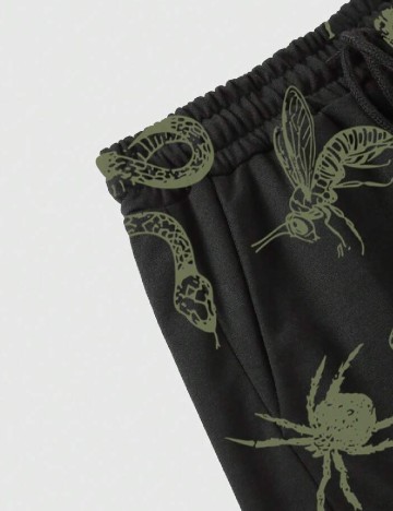 Pantaloni scurti Romwe, negru