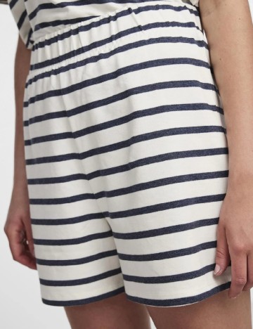 Pantaloni scurti Pieces, ecru