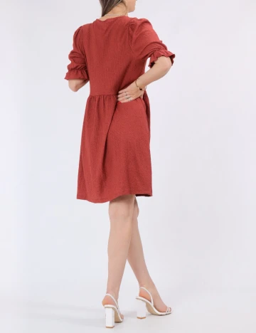 Rochie scurta Vero Moda, caramiziu