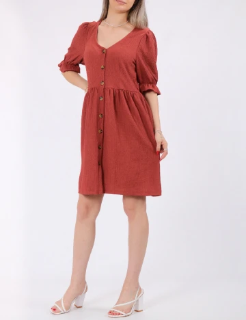 Rochie scurta Vero Moda, caramiziu