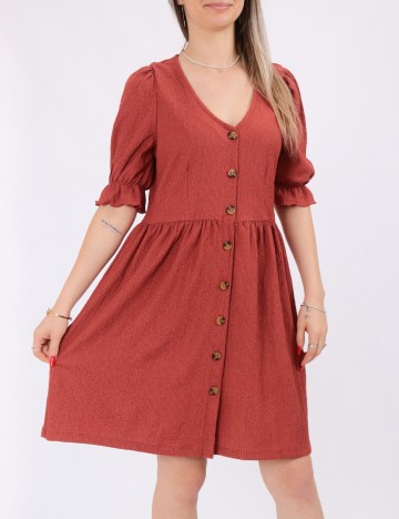 
						Rochie scurta Vero Moda, caramiziu