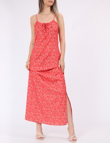 
						Rochie lunga Pieces, portocaliu