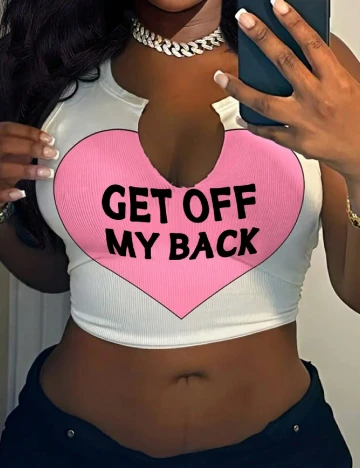Top SHEIN CURVE, alb