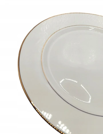 Farfurie Amely Jones, ecru Alb