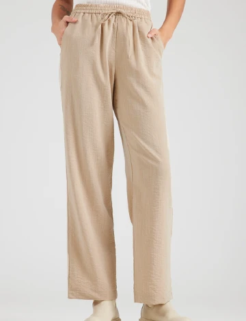 Pantaloni Pieces, crem Crem