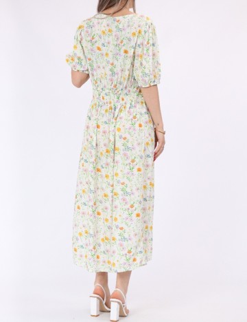 Rochie medie Pieces, floral print