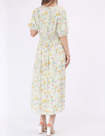 Rochie medie Pieces, floral print Floral print