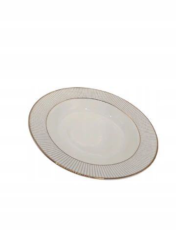 Farfurie Amely Jones, ecru Alb