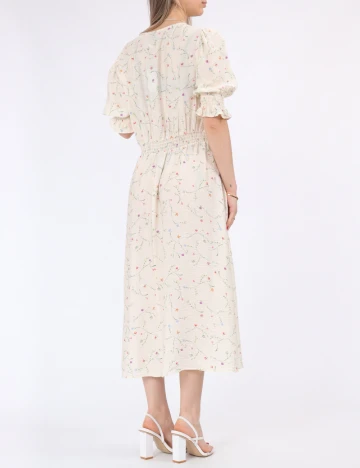 Rochie medie Vero Moda, crem