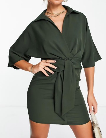 
						Rochie scurta ASOS, verde