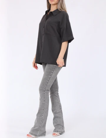 Camasa Pieces, gri inchis