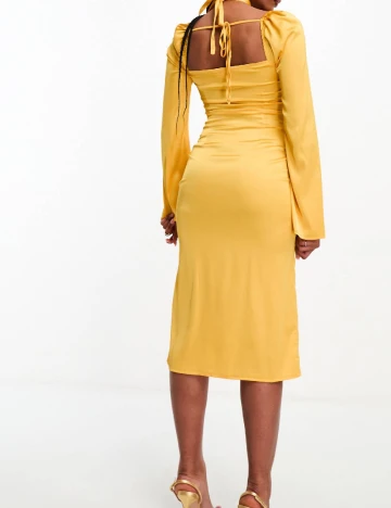 Rochie medie Public Desire, galben Galben