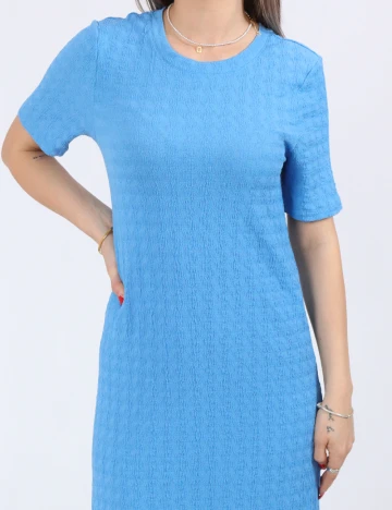 Rochie lunga Pieces, albastru