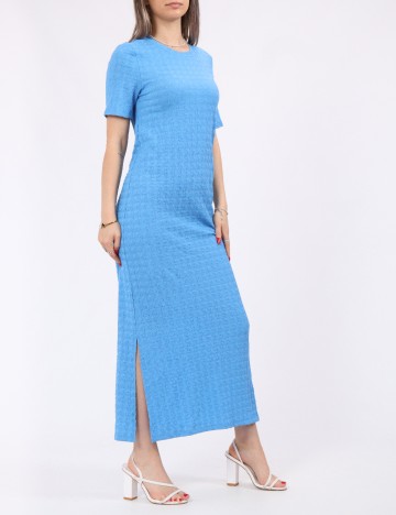 Rochie lunga Pieces, albastru