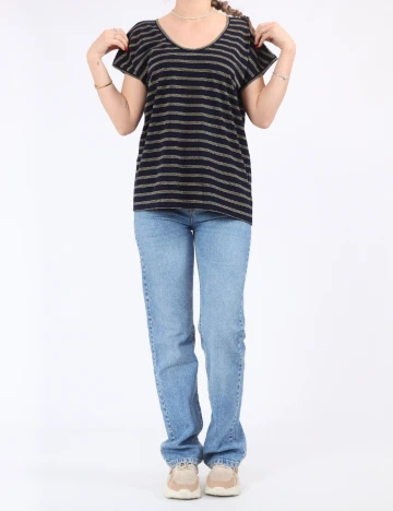 Bluza Pieces, bleumarin