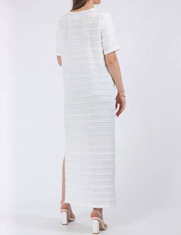 Rochie lunga Pieces, alb