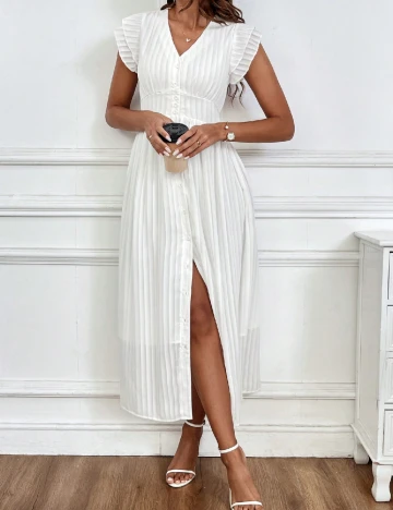 Rochie medie SHEIN, alb