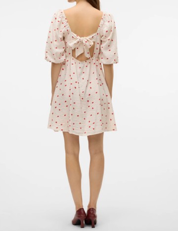 Rochie scurta Vero Moda, ecru