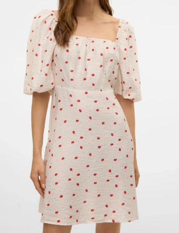 Rochie scurta Vero Moda, ecru