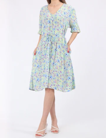 Rochie scurta Pieces, mix culori