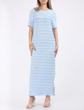 Rochie lunga Pieces, bleu