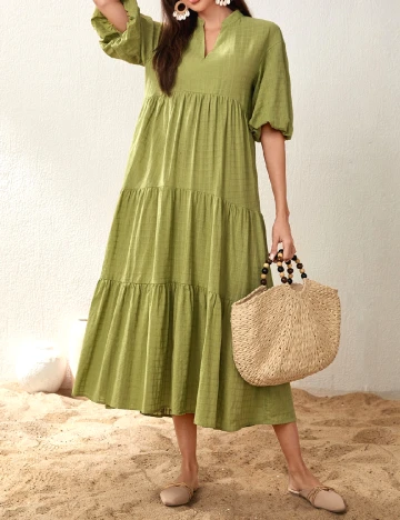 Rochie medie SHEIN, verde Verde