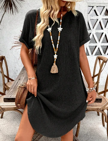 Rochie scurta SHEIN, negru Negru