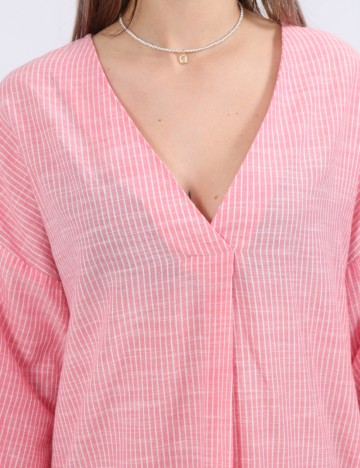 Rochie medie Pieces, roz