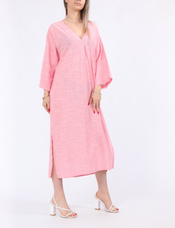 Rochie medie Pieces, roz