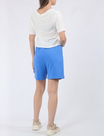 Pantaloni scurti Pieces, albastru