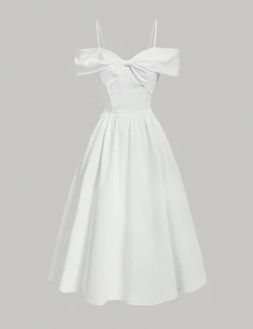 Rochie medie SHEIN, alb
