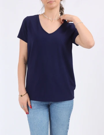 Tricou Pieces, bleumarin Albastru