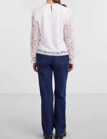 Bluza Pieces, alb