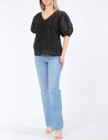 Bluza Pieces, negru