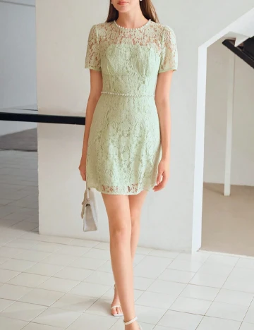 Rochie scurta SHEIN, verde