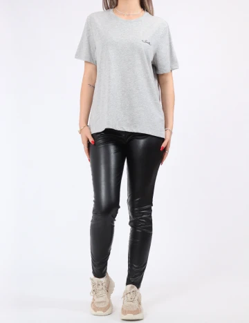 Tricou Pieces, gri Gri
