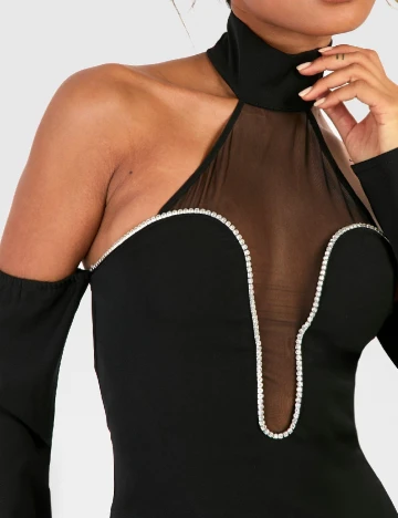 Rochie scurta Boohoo, negru