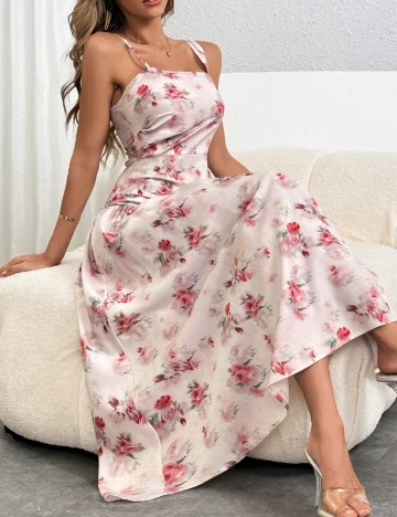 Rochie lunga SHEIN, floral print Floral print