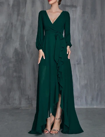 Rochie lunga Faeriesty, verde Verde
