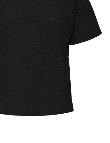 Tricou Pieces, negru Negru