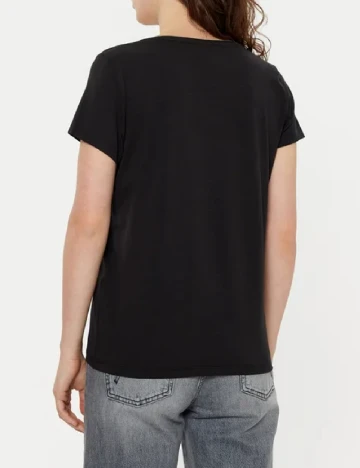 Tricou Pieces, negru Negru
