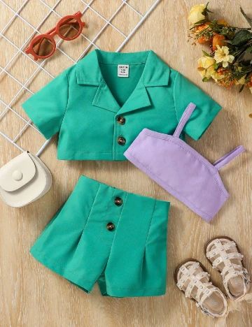 Compleu Shein Kids, verde