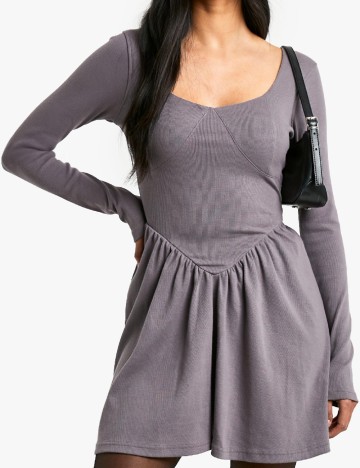 
						Rochie scurta Boohoo, mov