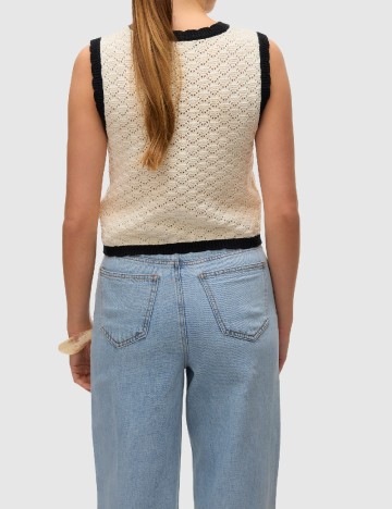 Top Vero Moda, ecru